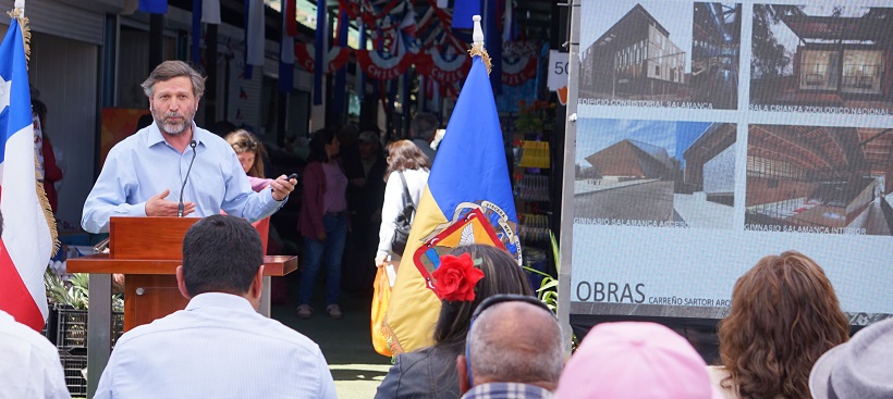Presentaron prediseño para la reconstrucción definitiva de la plaza de abastos de Illapel