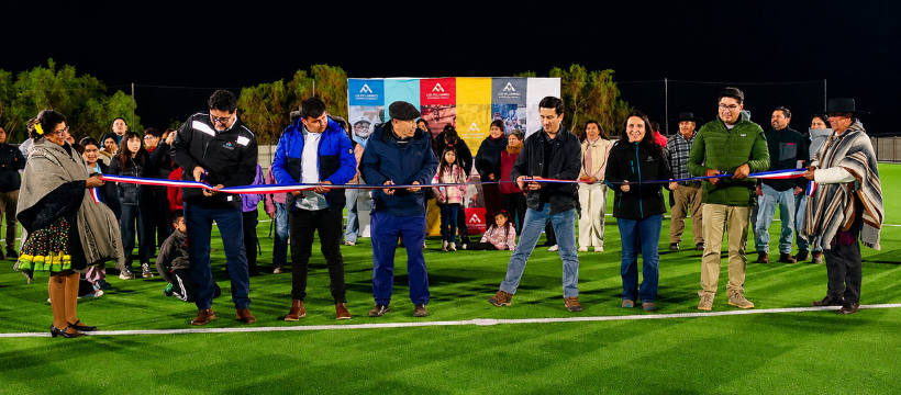 De cancha de tierra a estándar internacional: El Queñe inaugura nuevo espacio deportivo