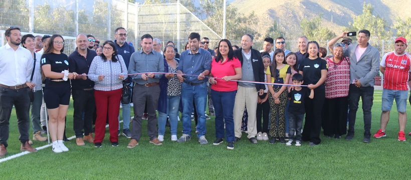 Minera Los Pelambres entrega obras de renovación de multicanchas de Tranquilla y Coirón
