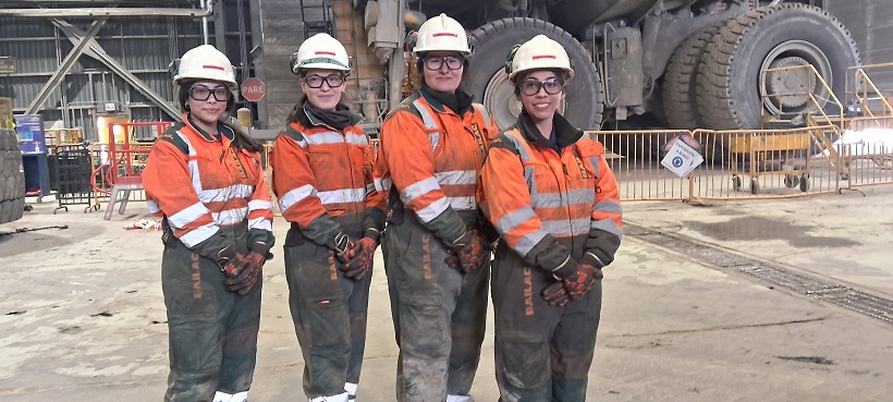 Diversidad en acción: Bailac incorpora a cuatro mujeres al servicio de neumáticos en Los Pelambres